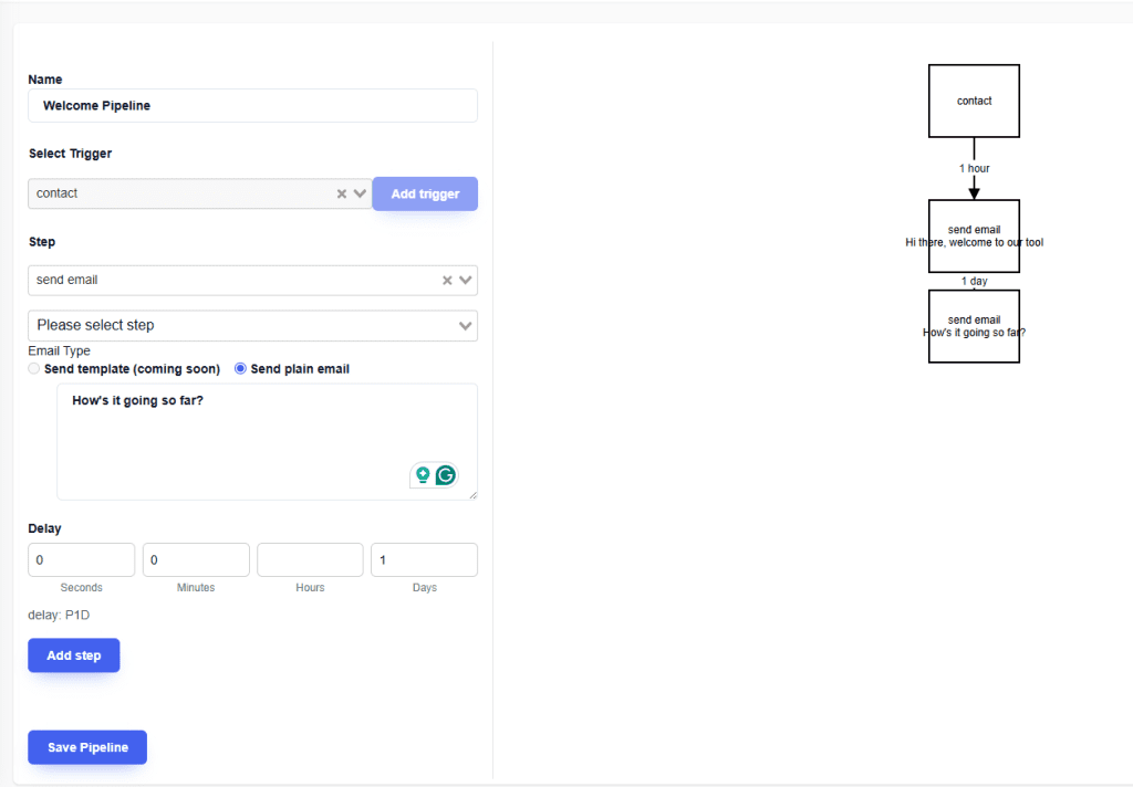 Corcava automatic pipelines
